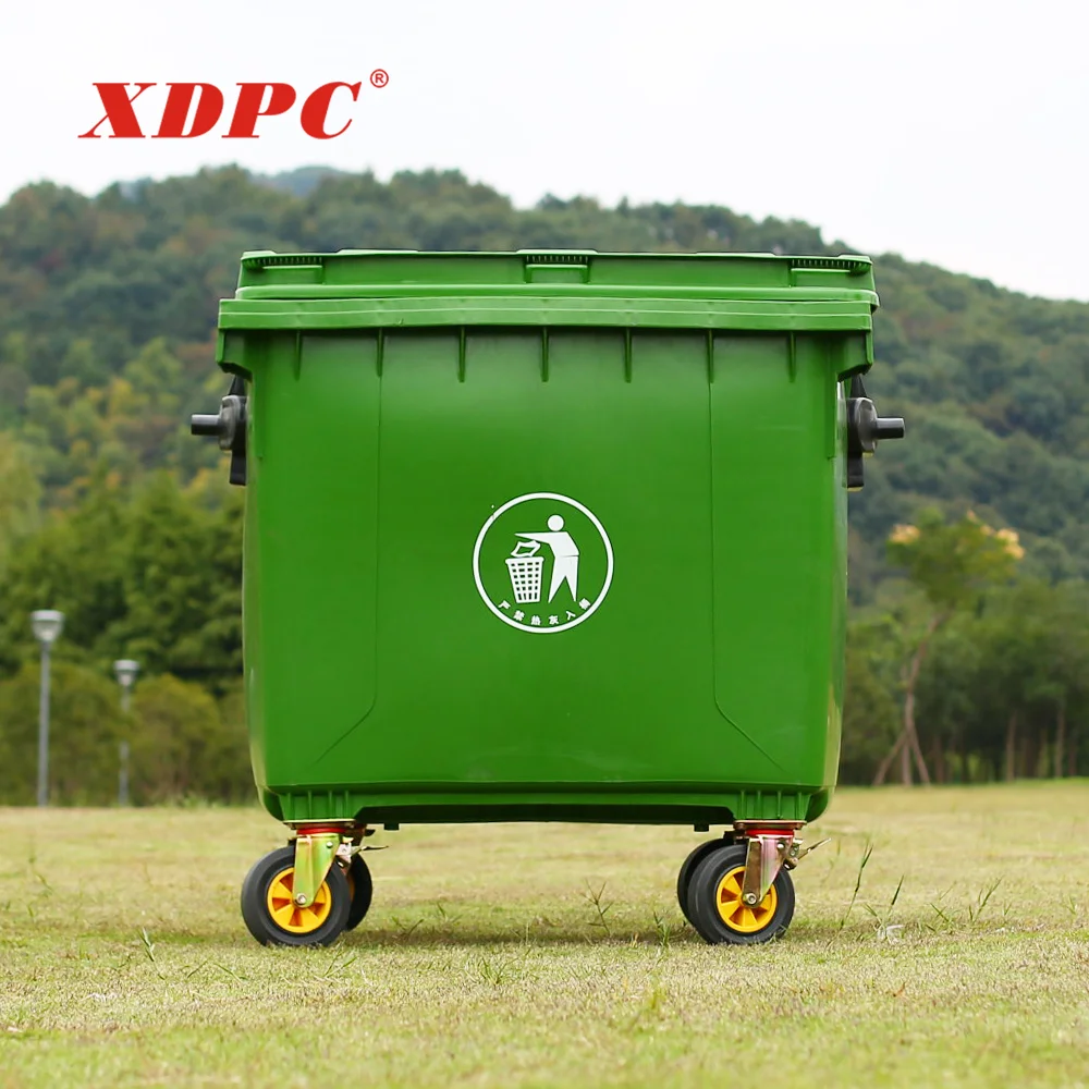 XDPC 1100 liter plastic dustbin garbage bin waste container bin