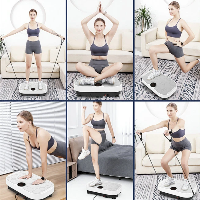 Sports Massage Vibration Plate Machine Fitness Gym and Home Use Vertical Type Electromagnetic Slim Vibration Plate