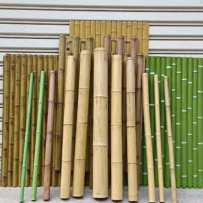 Class A Fire Retardant Artificial Bamboo Pole UV Resistant ASA High Standard Synthetic Bamboo Stake Canes