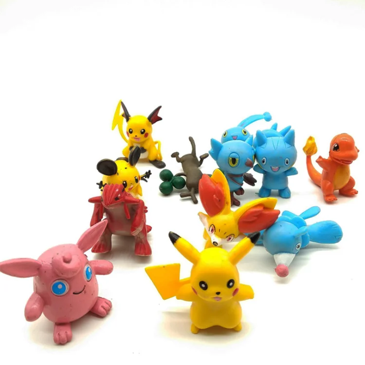 24pcs Wholesale 5cm PVC Mini Action Figure Good Quality Pokemoned Go Character Toy for Kids Japanese Animation Source