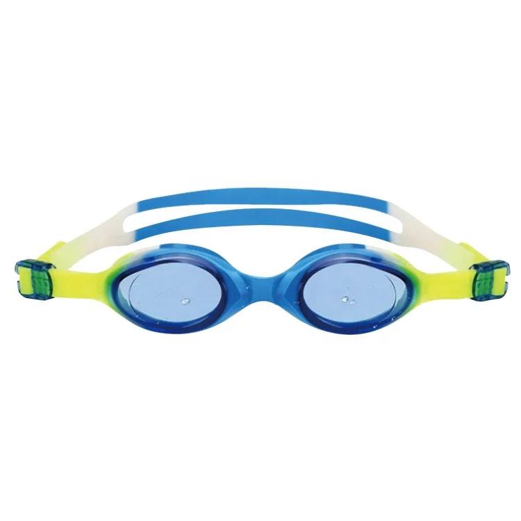 Wholesale  Colorful Silicone Anti-Fog Swimming Glasses for Kids with Eards