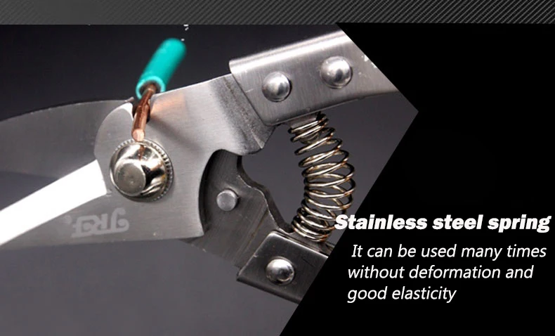 
Multi-purpose Straight White Head Scissors Tin Snips Iron Sheet Alloy Metal Heavy Duty Shear Scissors For Cutting Iron 