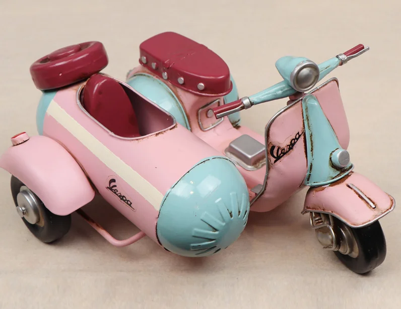 European-style Creative Home Furnishing Desktop Decorations Mini Sheep Three-wheeled Motorcycle Ornaments