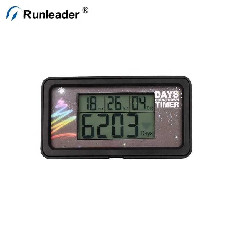 Runleader Count Down Timers Digital Day Counter High Event Timer Indoor gift For Company Celebration Days Counter