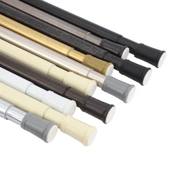 custom adjustable  stainless steel decor shower curtain rod tension rod