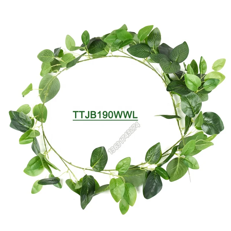 Factory sale fence plant 190cm Fittonia artificial hanging flower for wall decoration