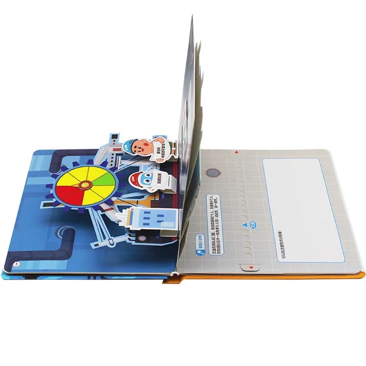 
Wholesale child book kids Children English Short Story Round Corner Pop Up Book Board Book 