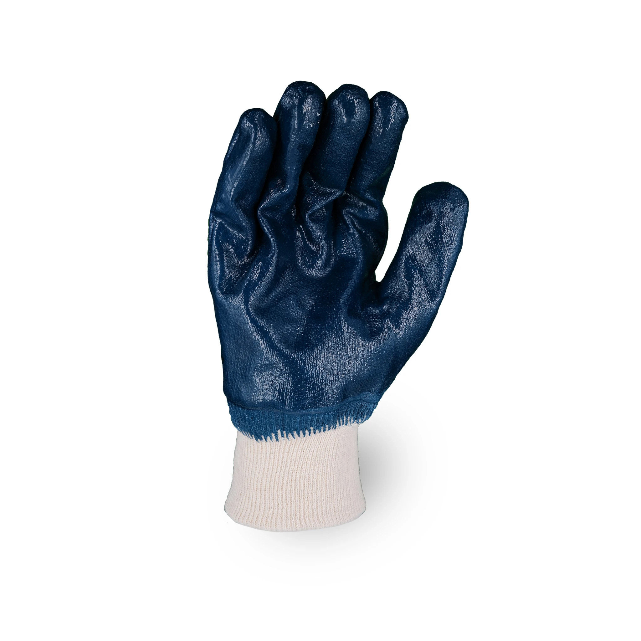 SKYEE custom smooth nitrile rubber cotton water proof anti slip chemical resistant industrial gloves for household