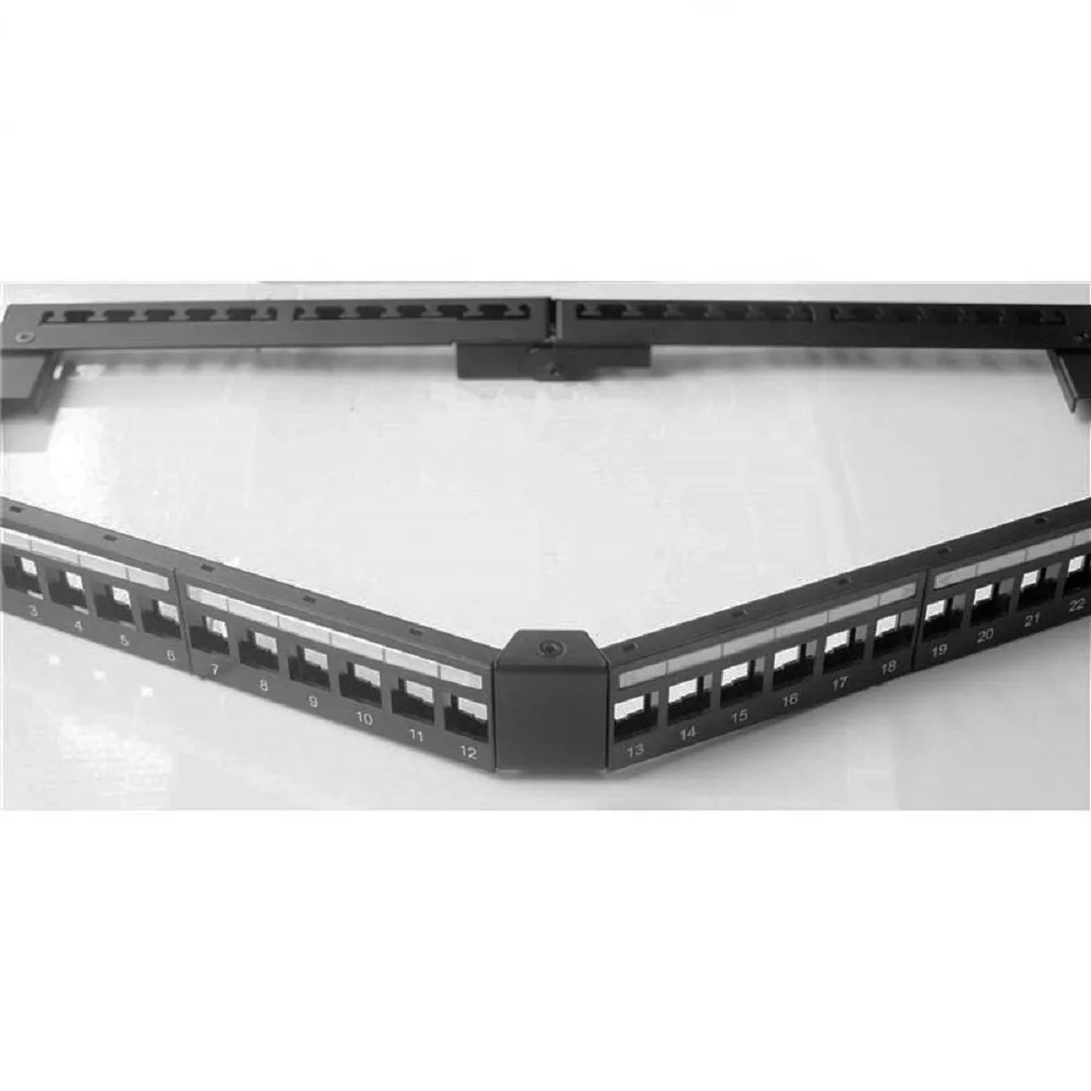 1U 24 порта угловой Модульная патч-панель