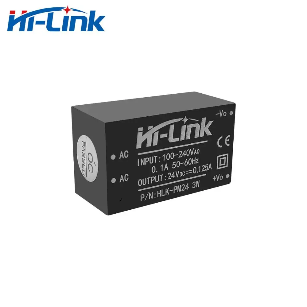 Бесплатная доставка 5 шт. AC DC 220V-24V 3W мини модуль источника питания с интеллигентая (ый) бытовой автоматического включения света HLK-PM24