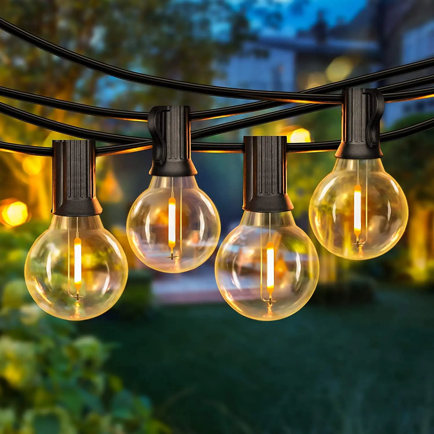 Outdoor waterproof Garden Edison Style Light 25ft 50ft 100ft G40 Globe String Lights With Us And Uk Plug