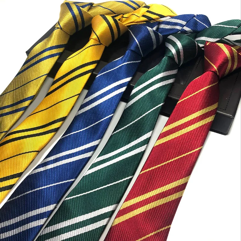 Wholesale cheap college school style pure color stripe neck tie blank custom logo men cheap student casual  ties