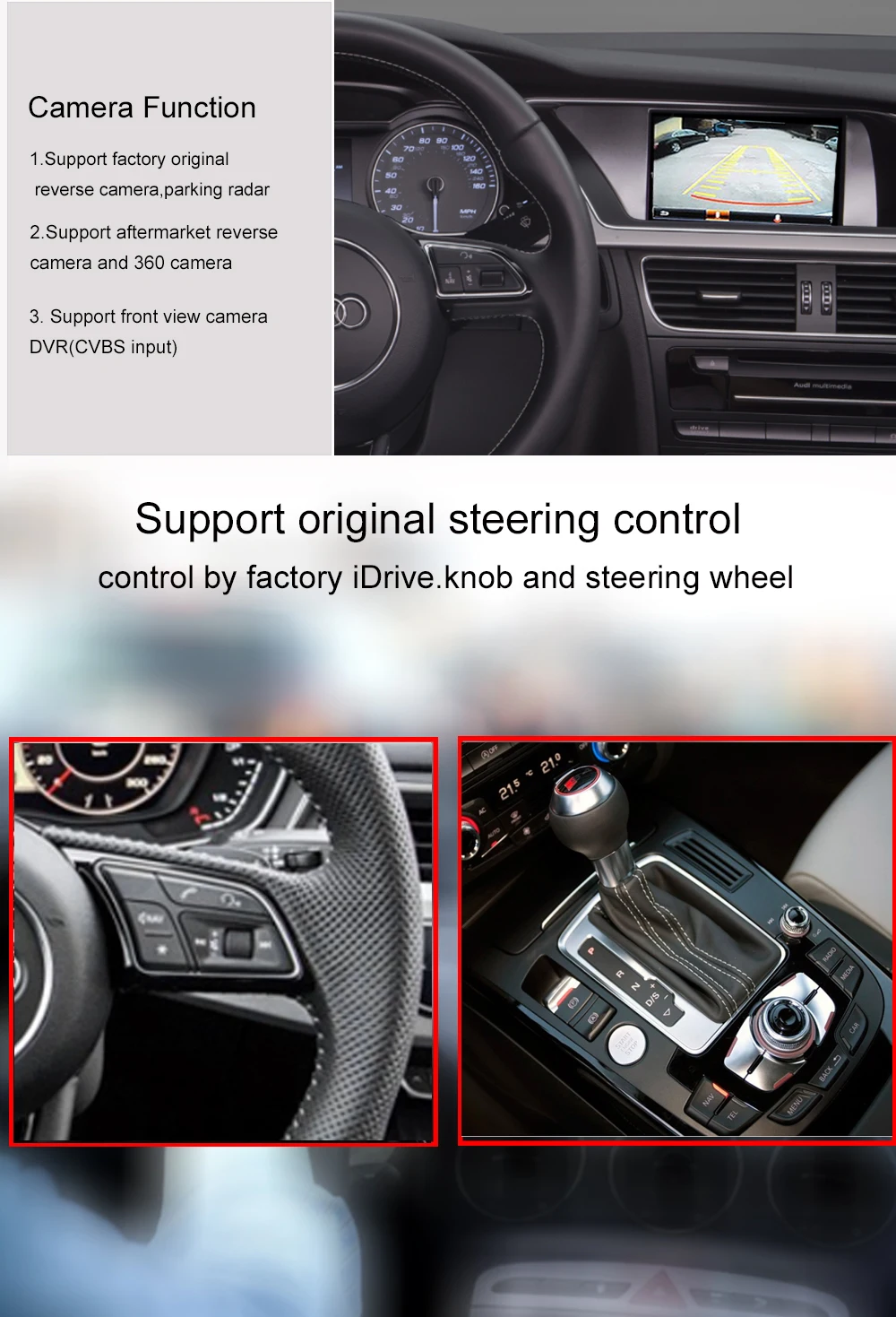 Беспроводной автомобильный интерфейс для Audi Q5 2008-2018