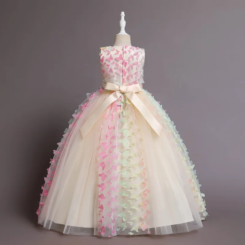 New Fashion Flower Girl Dress Party Birthday wedding princess Toddler baby Girls Clothes Children Kids Girl Dresses C258