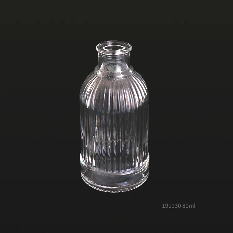 40ml 65ml 80ml  Empty Round Aromatherapy Reed Diffuser Glass Bottle Decorative
