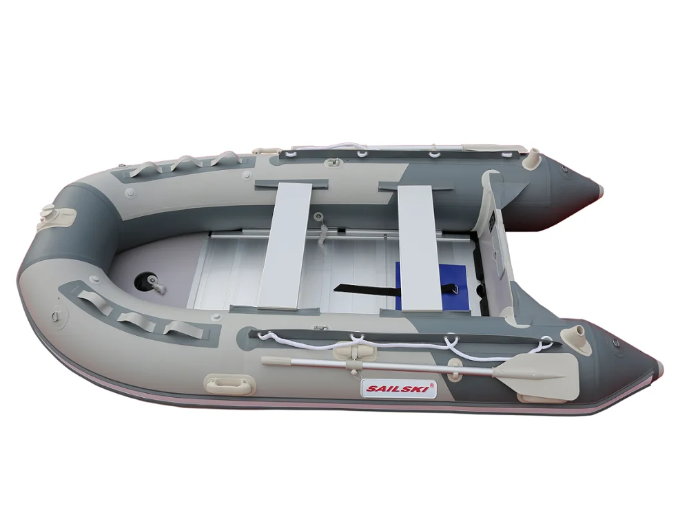 SAILSKI 3.3m pvc inflatable boat, aluminum floor or airdeck floor