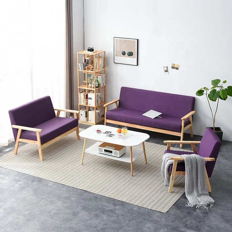 Modern Furniture one or two Seat Couch Sofas Set Covers Fabric Living Room Sofa