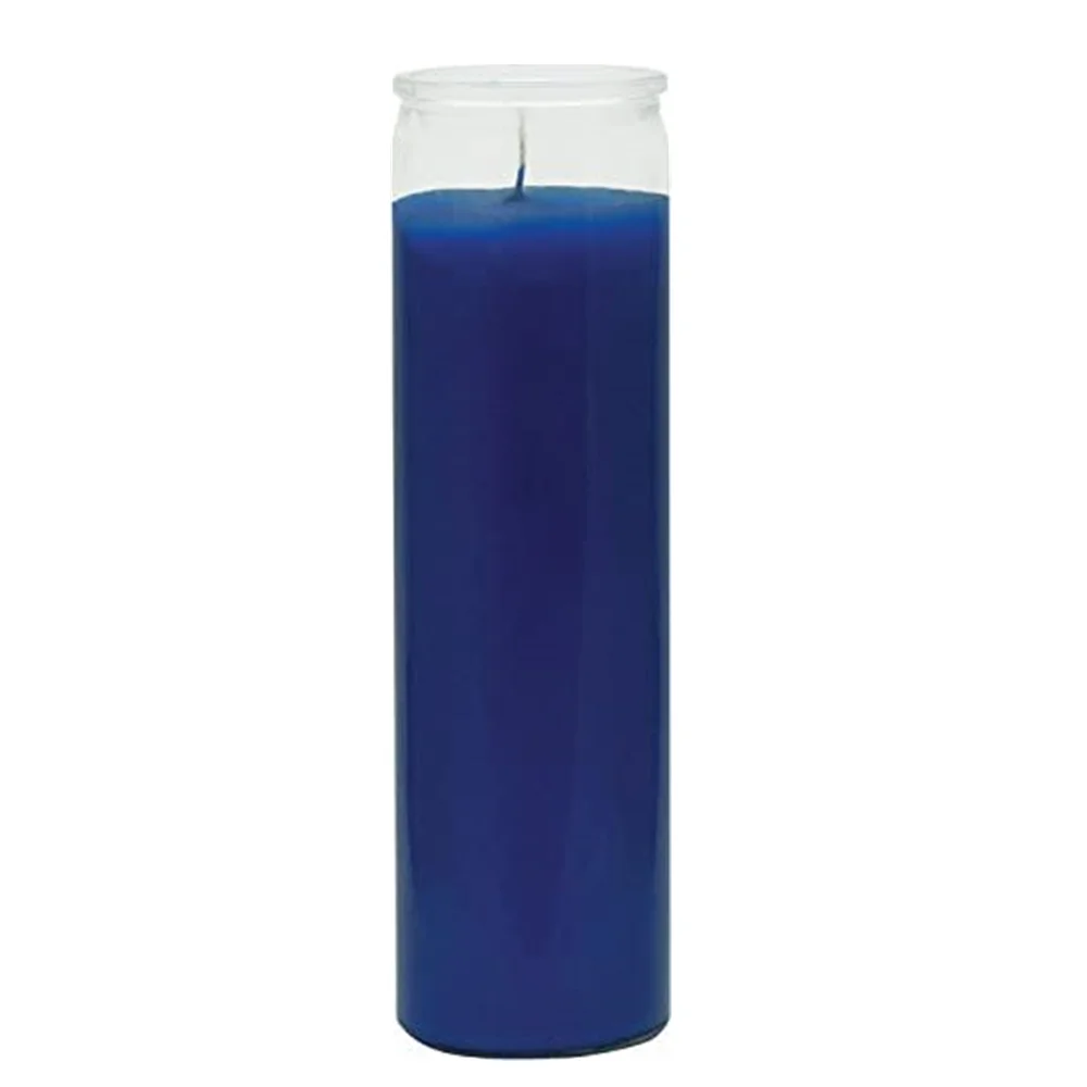 Factory Price Different Colors 7 Days Catholic Memorial Glass Candles for Religious Activity