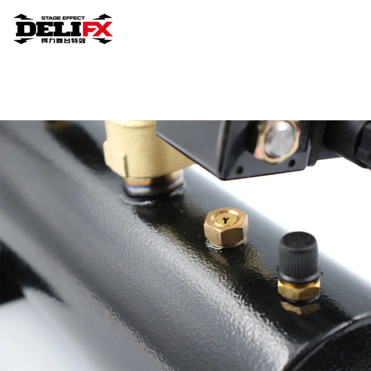 DELIFX 100W Air Driven Special Effects Confetti Machine 0.8-1.2MPA Mini confetti fall streamer cannon Outdoor Stage Equipment