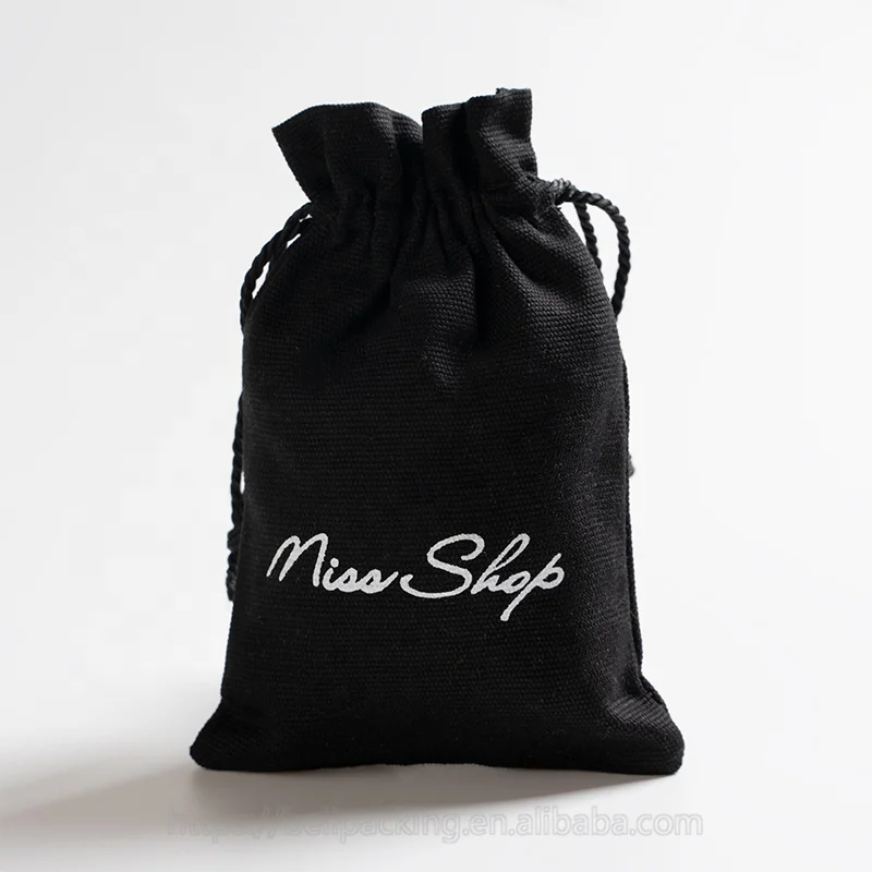 Высококачественная Черная хлопковая подарочная