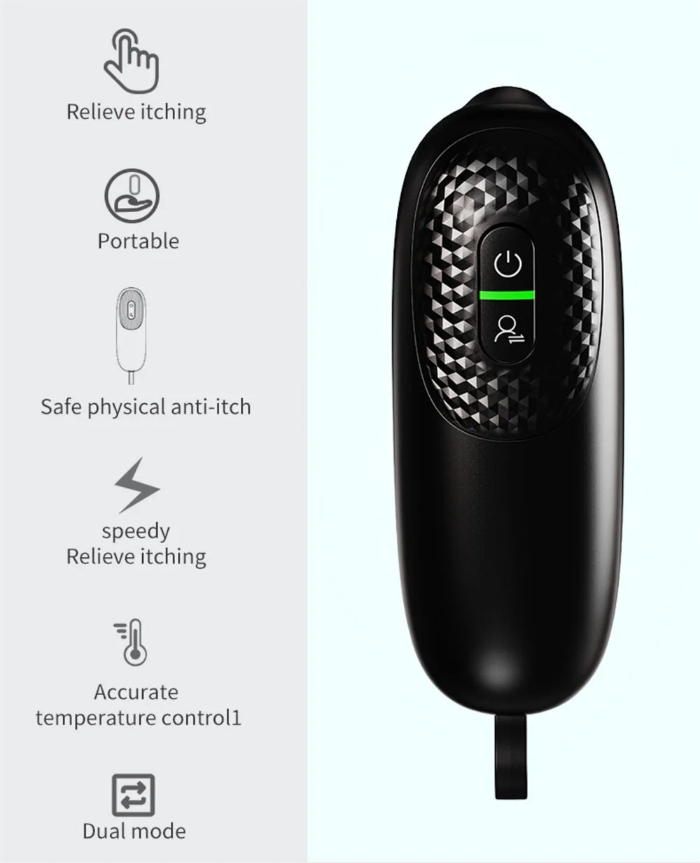 Compact Efficient Insect Bite Healer Pen Instant Relief Mosquito Bites Soothes Itching Reduces Plastic Battery Birds Flies
