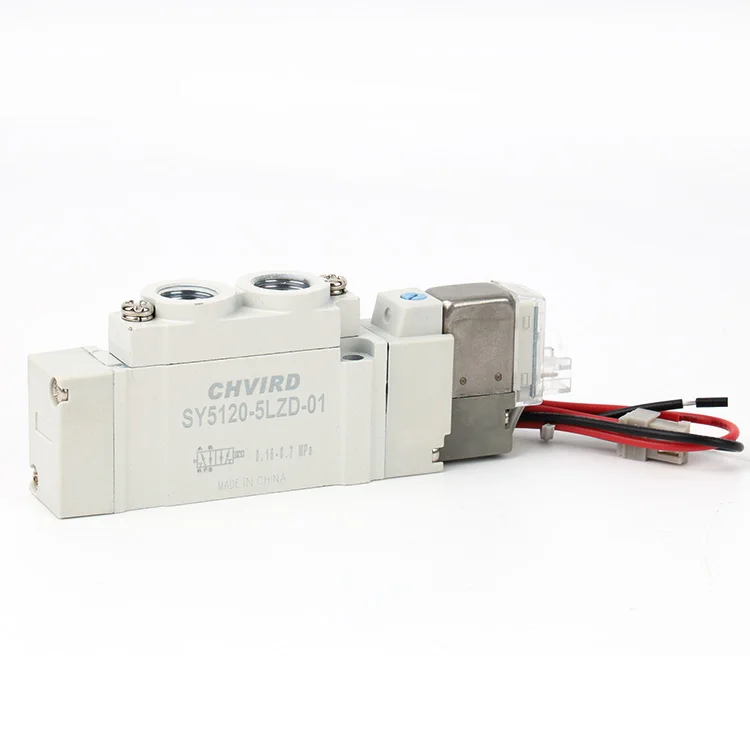 SMC Type Electric Air Valve SY5120-5lzd-01 5/2 Way DC 24v Double Acting Pneumatic Solenoid Valve