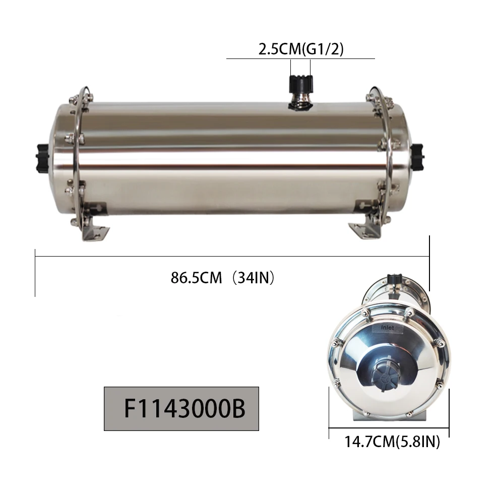 F114-3000B Stainless Steel Ultrafiltration  Pre-Filtration Domestic Commercial Industrial Use Center Water Purifiers