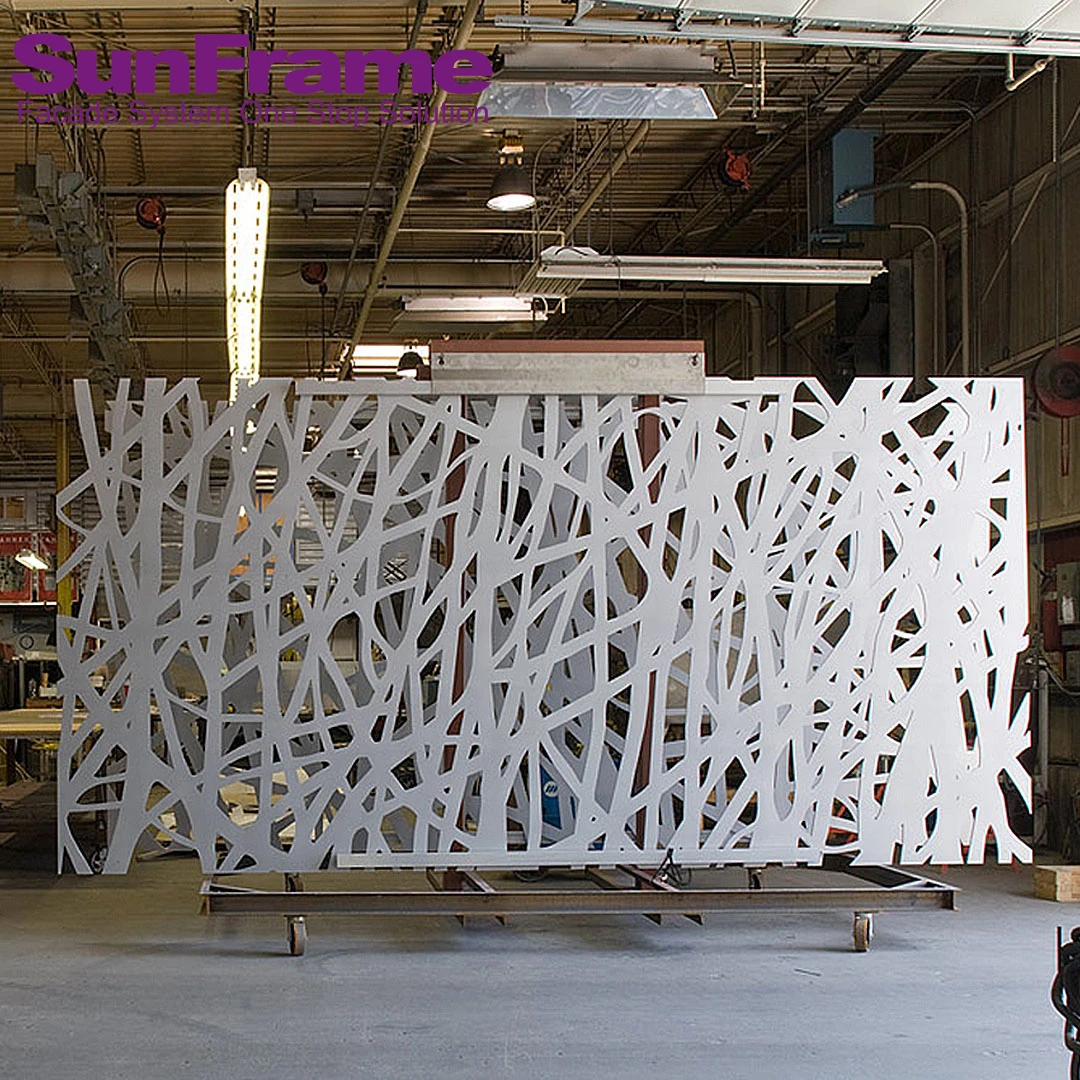 High Quality Customized 3D Pattern Aluminum Facade Panel Modern Exterior Building Wall Cladding Solid Aluminum Hotels Malls