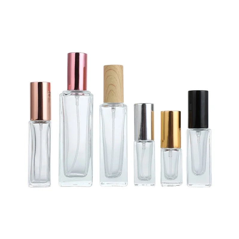 3ml 5ml 10ml 15ml 20ml 30ml Square Perfume Atomizer Bottle Travel Portable Perfume Dispenser Spray Sample Fine Mist Spray bottle