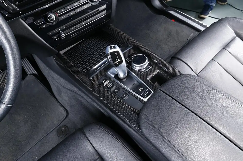 7Pcs/Set Carbon Fiber F15 Interior Dashboard LHD for BMW X5