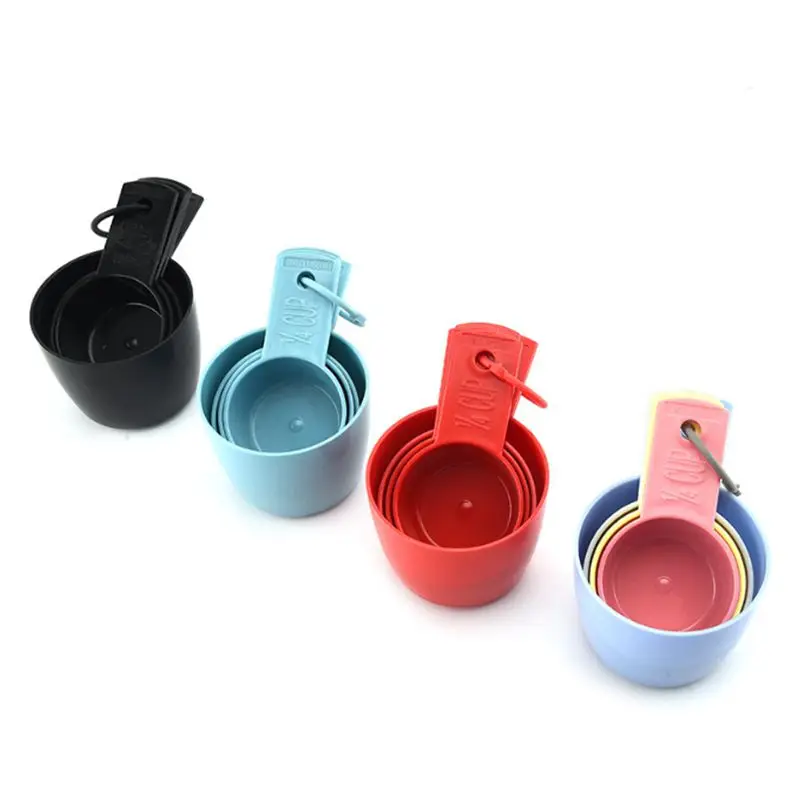 Lixsun 4PCS Plastic 300ML and 200ML Measuring Cup Set for Baking Tools