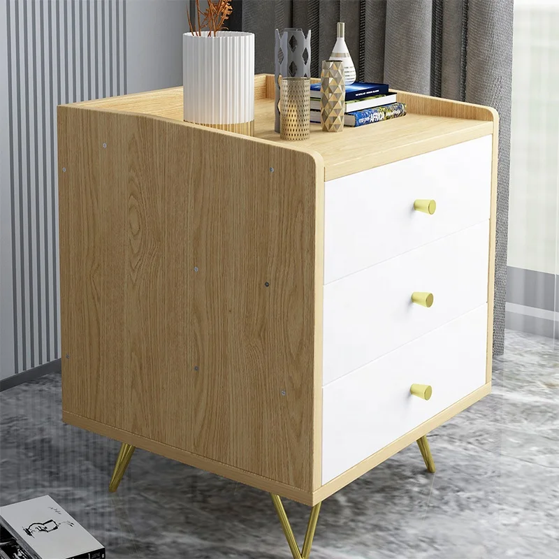 Modern Style  Bedside Table Storage cabinet Nightstand Bedroom Night Table