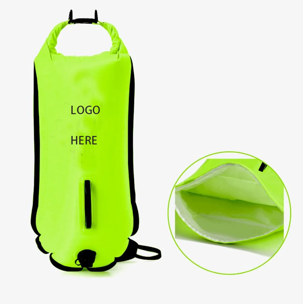 High visibility Swim Buoy Dry Bag 28L For Open Water Use