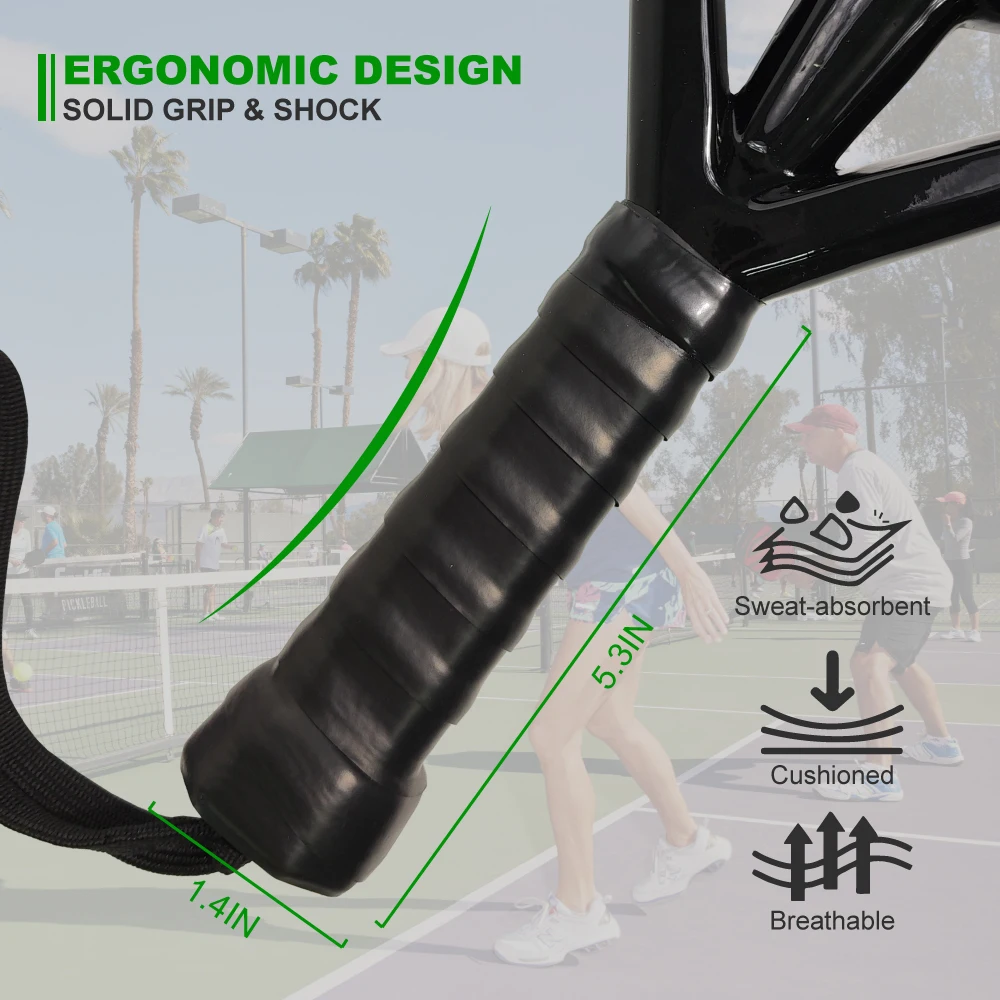 Good Quality 24K 9.1 Black Carbon 6K Eva Foam Soft Reanox Padel Racket