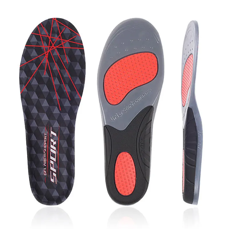 Wholesale Breathable Leisure Full Pad Training Sports Foot Support Pad TPE Anti-slip Shock Absorbing Daily Casual Insoles