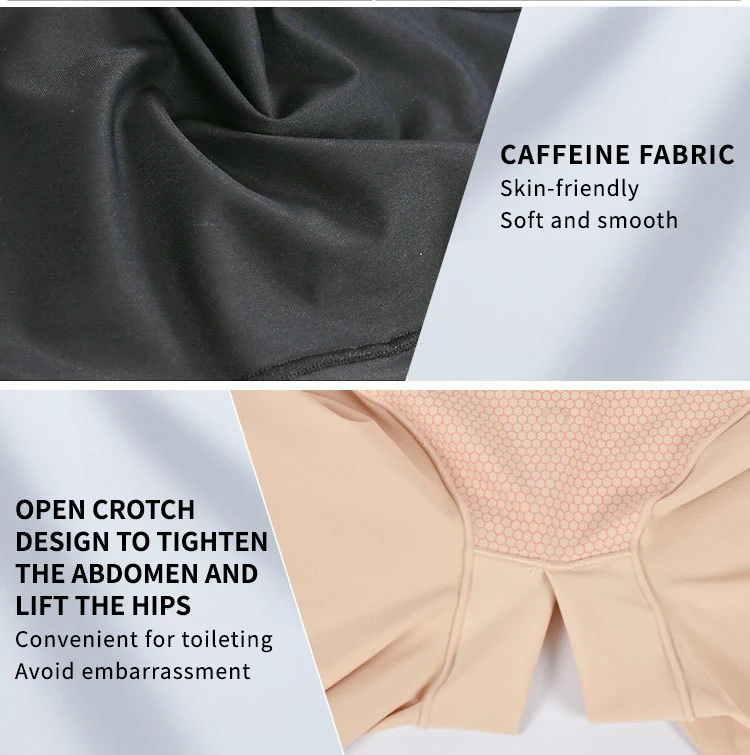 New Arrival One-piece slimming body suit Caffeine Shaper open crotch jumpsuit Lift the hip Thin legs woman shapewear