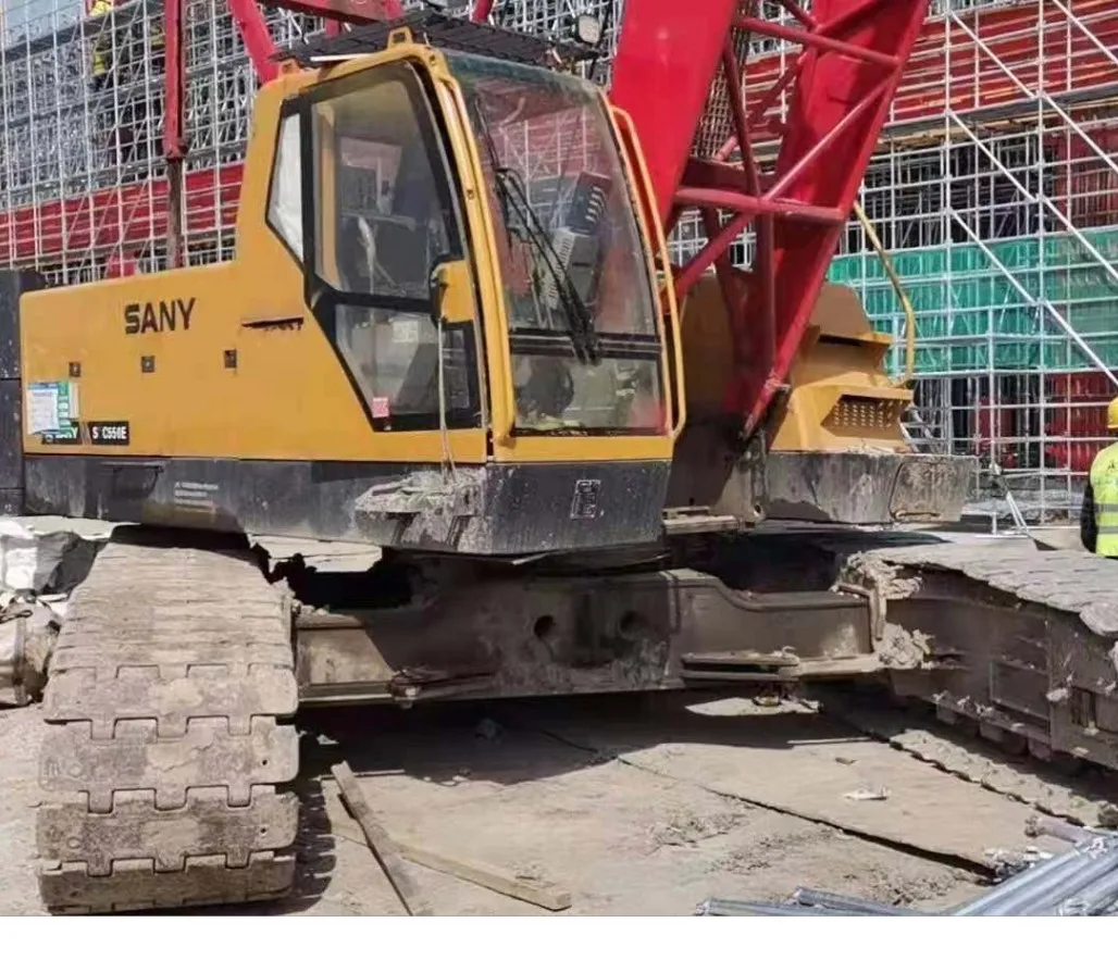 Sany 50ton used crawler crane Sany SCC550E hydraulic crane for sale