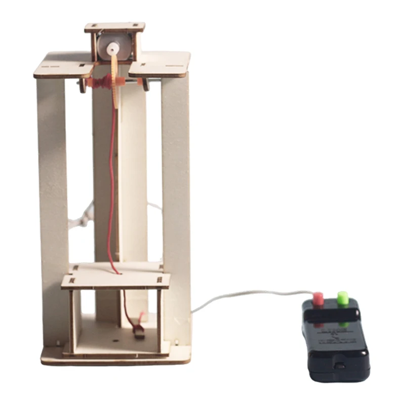 High Quality Science Model DIY Elevator with remote control for Kids