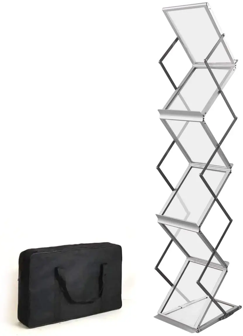 A4 Catalogue Shelf,portable magazine rack,Portable Brochure Stand