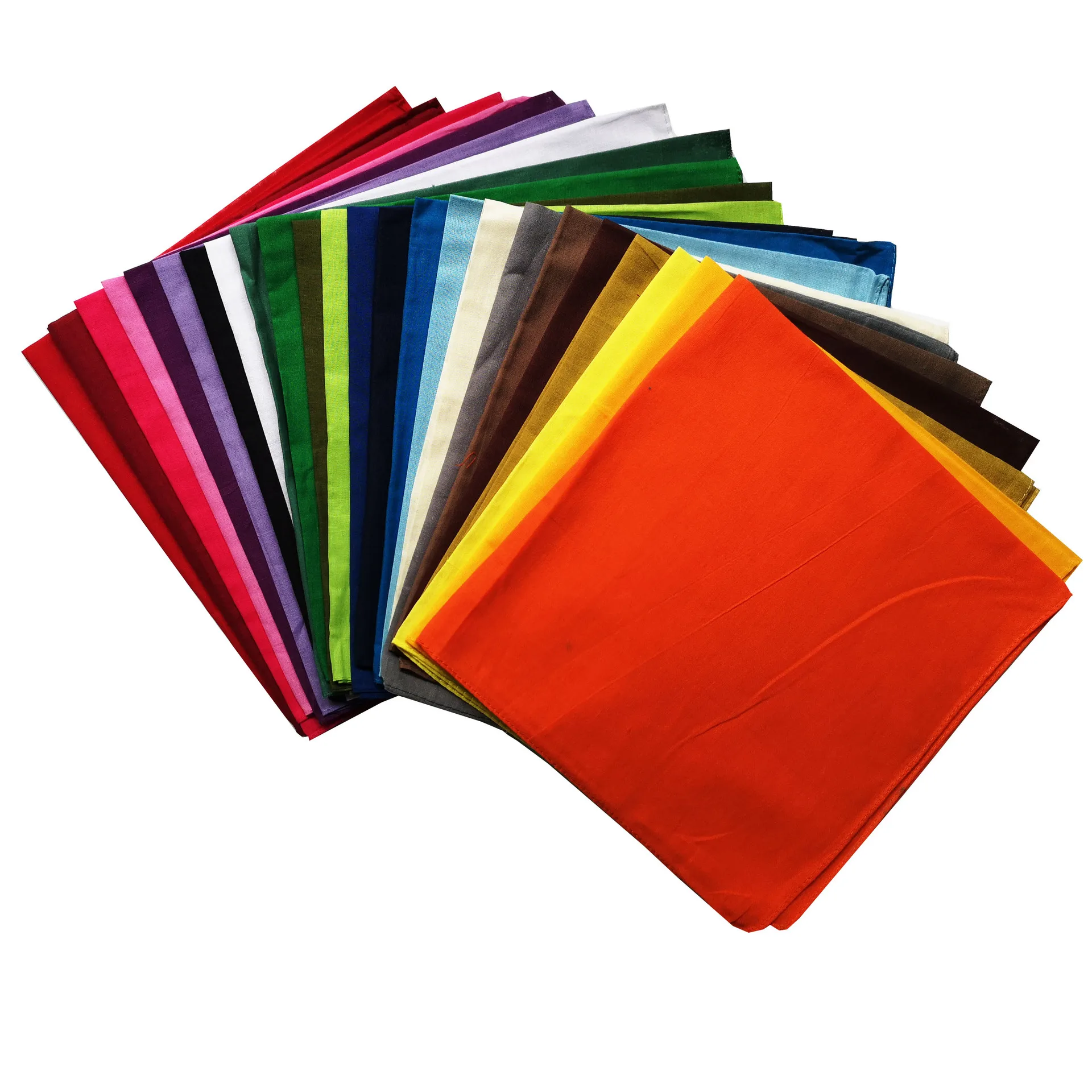Wholesale multifunction colourful custom 100% cotton square fabric classic paisley bandana
