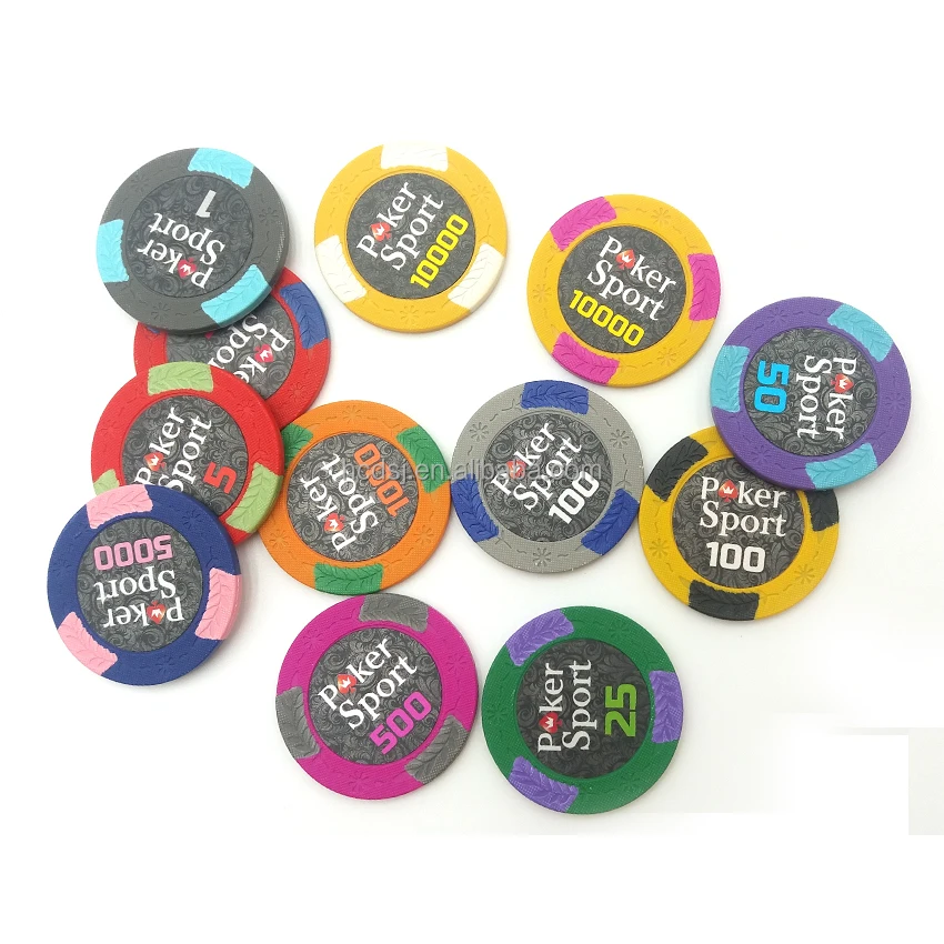 china factory customized Sticker poker chips,13.5g poker chips, Cheap chips