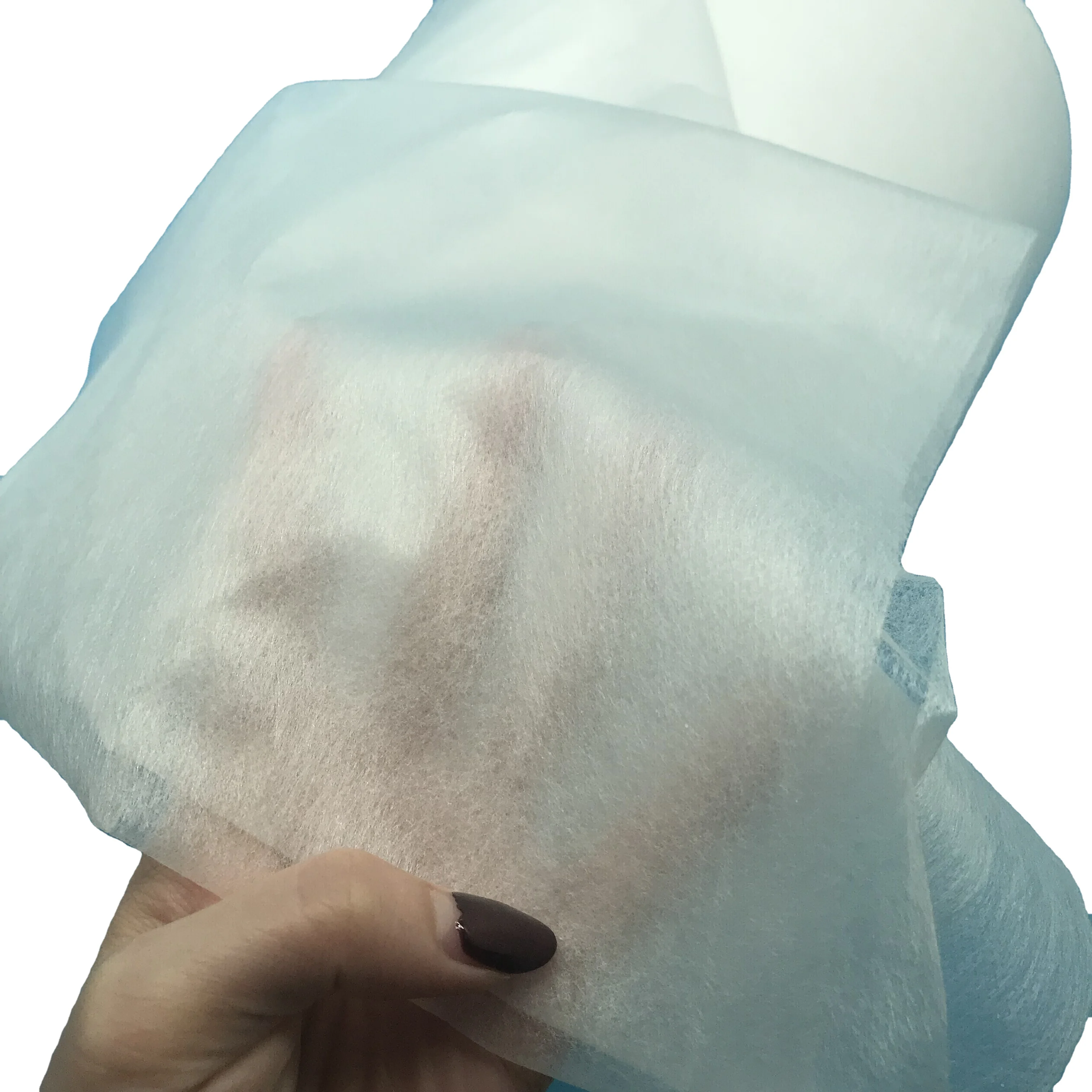 Super soft Plastic Film , PE Film Laminated Non Woven Fabric