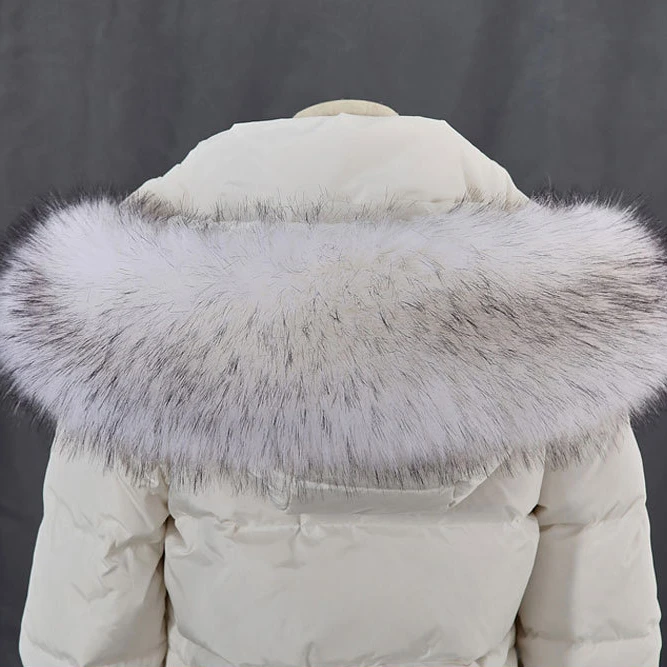 
Wholesale hot natural trimmed super fur real raccoon fur collar faux fur 