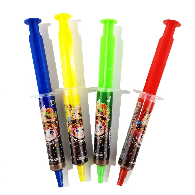 Syringe Shape injection needle tubing chocolate jam liquid candy