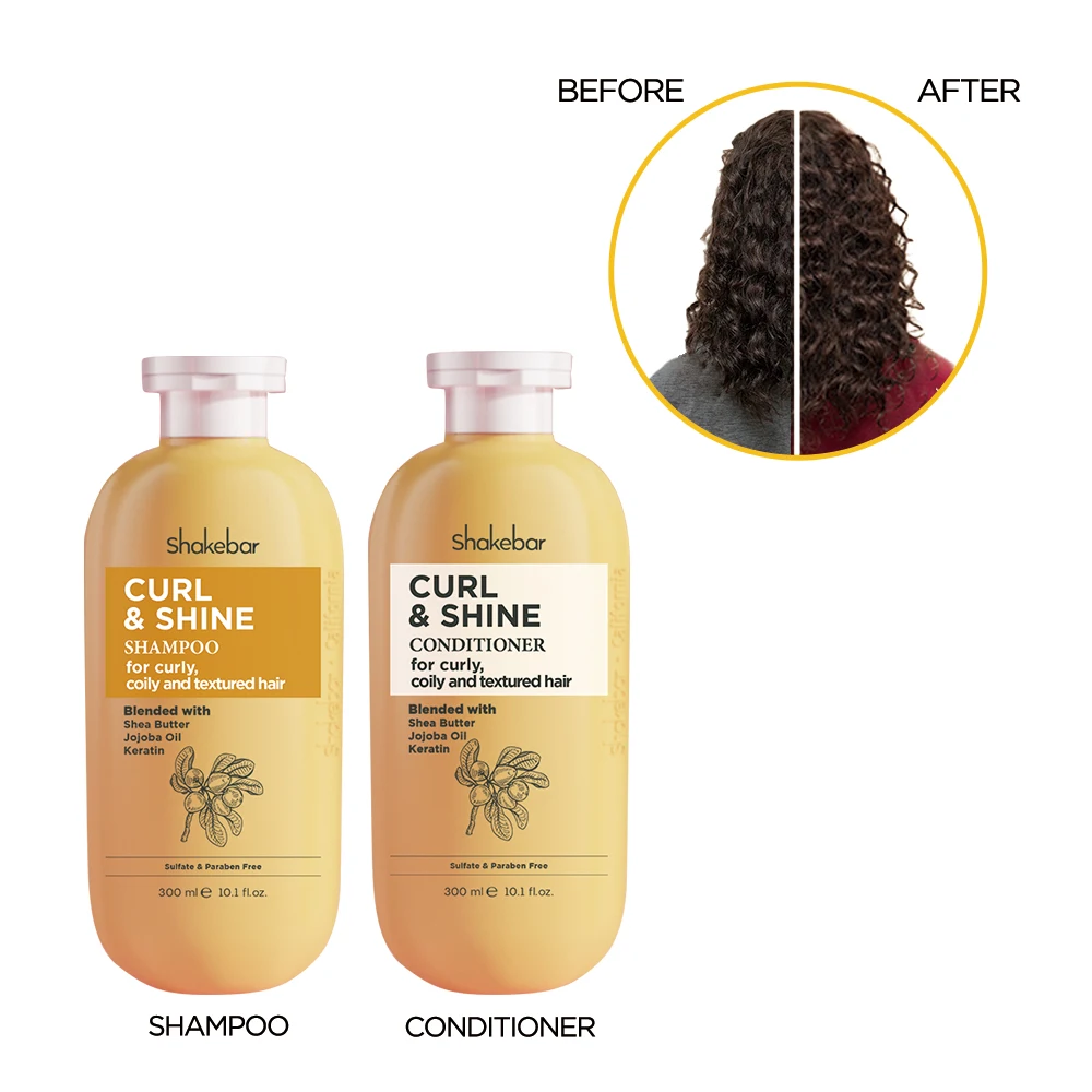 New Brand Shakebar Private Label Hair Care for Color Treated Hair Natural Organic Argan Oil Shampoo and Conditioner Set