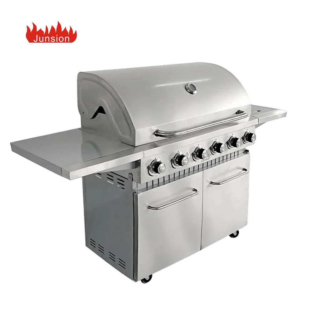 
Outdoor Heavy Duty Waterproof European Barbecue 6 Burner Gas Grill 