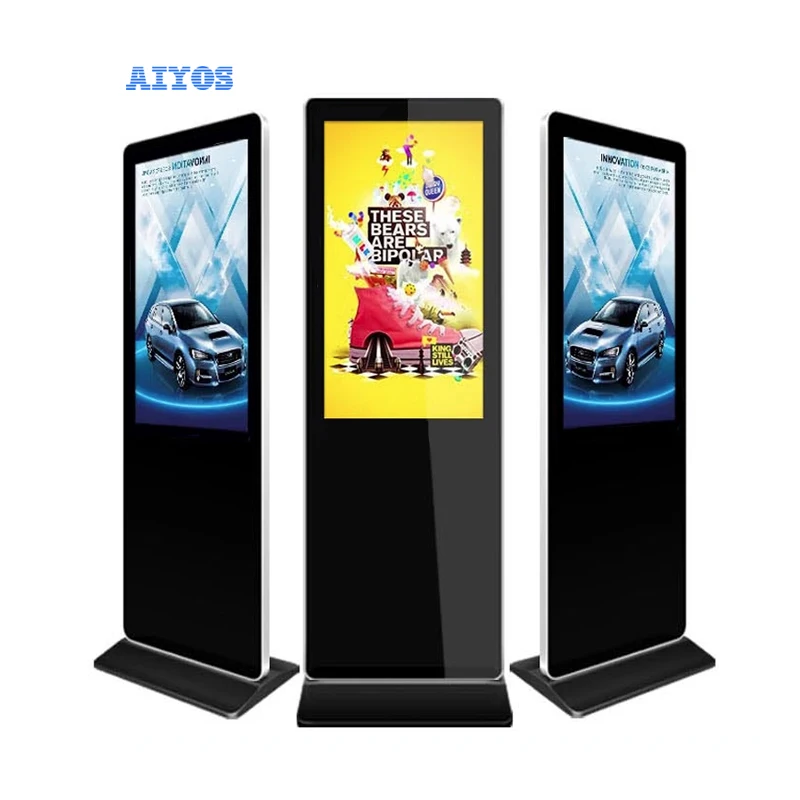Floor Stand Kiosk Digital Signage Advertising Screen Display Android Touch Screen Advertising Player Display Racks
