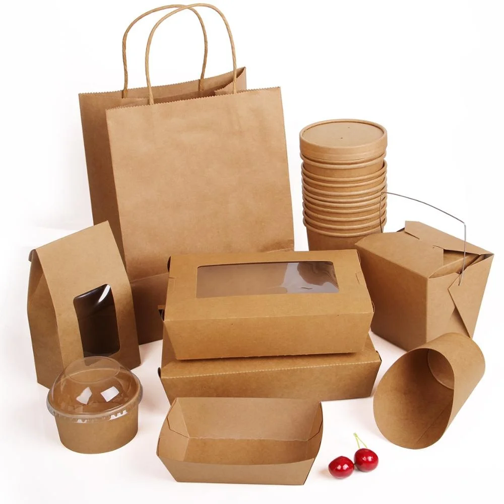 Caja Biodegradable Fast Food Packaging Box Disposable Takeaway box