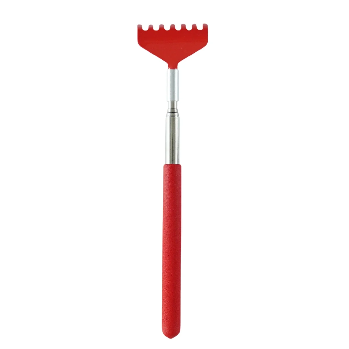 
Red color retail ultimate stainless steel comfortable body itching metal back scratcher 