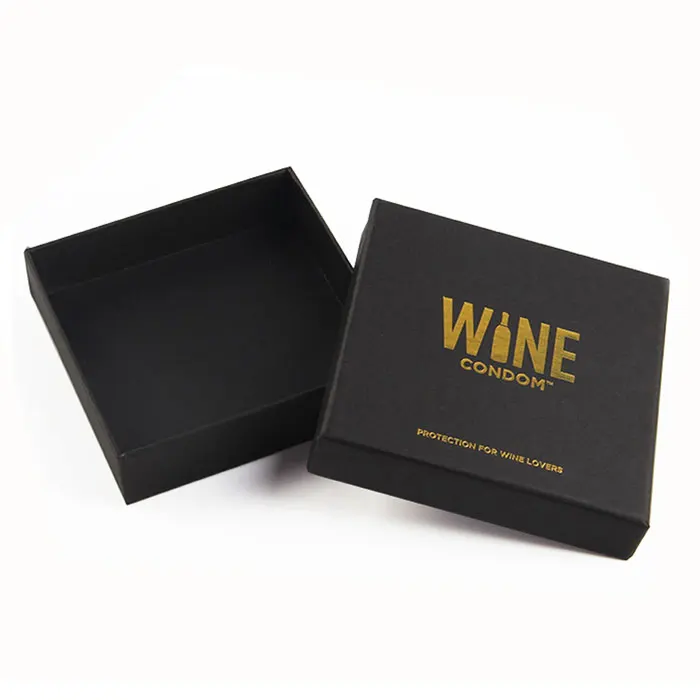Perfume Box Packaging Printing Black Card paper Box custom design paper empty glass bottle luxury lid & base perfume packaging